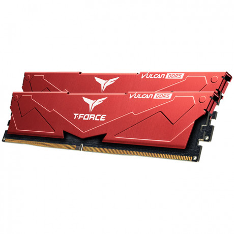 Team T-Force Vulcan Red 32GB 2x16GB 5600Mhz CL36 DDR5 Gaming Ram (FLRD532G5600HC36BDC01) 